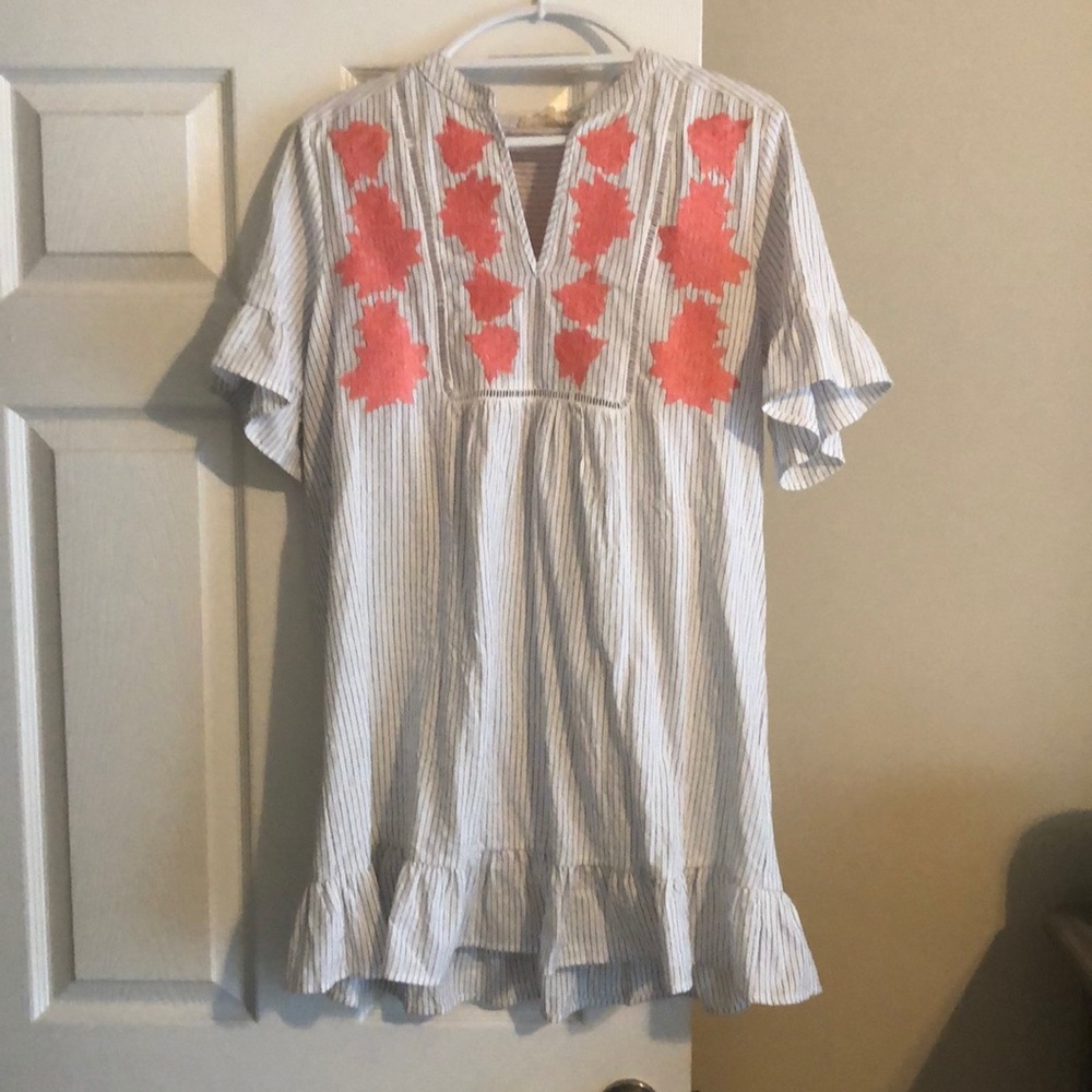 Black/White striped dress